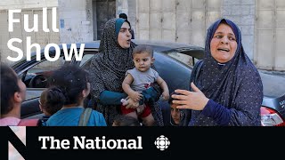 CBC News: The National | Israel-Hamas war, In-flight assault, Pharmacare ultimatum