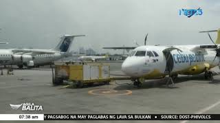 CAAP, sinuspinde ang mga biyahe sa NAIA dahil sa pagputok ng Bulkang Taal