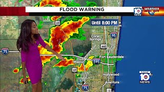 More severe weather on the way causing flood warning for Broward County