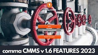 comma CMMS version 1.6 Features Overview - August 2023