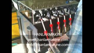 HANLARMAKİNE.COM,pvc seviye dolum makinası,camsil,çamaşırsuyu dolum,pvc level filling machine