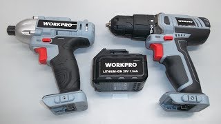 Product Review: WORKPRO Cordless Drill Driver/Impact 20V Lithium Combo Kit