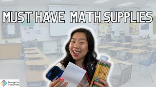 Middle School Math Must Have Teacher Supplies (that won't make you go broke!)