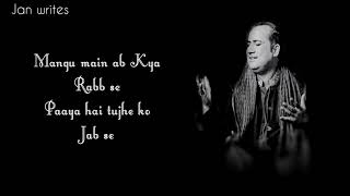 Khuda Aur Mohabbat season 3 OST Lyrics by Rahat Fateh A K& Nish Asher,#KhudaAurMohabbatostlyrics