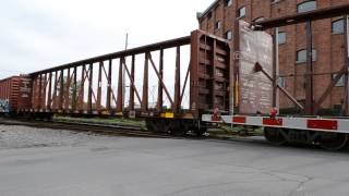 CN FREIGHT TRAIN ACTION IN MONTREAL QUEBEC