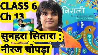 निराली हिंदी पाठ्यपुस्तक Nirali Hindi Class 6 Ch 13 सुनहरा सितारा नीरज चोपड़ा Neeraj Chopra