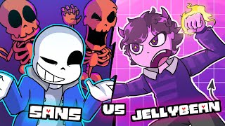 JELLYBEAN vs SANS and Skeletons (FnF Animation as UNDERTALE)