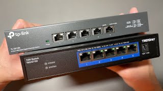 The BEST 10G Switch? FANLESS!?  RJ45!  TRENDnet TEG-S750 vs. TP-Link TL-SX105!