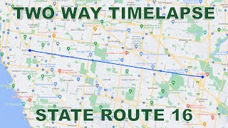 TWO WAY TIMELAPSE | State Route 16 | State Routes Melbourne (Time Lapse Driving 4K)