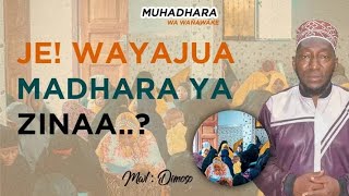 JE WAYAJUA MADHARA YA ZINAA...? By (Mwl. Dimoso)