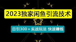 独家闲鱼引流技术，日引300＋实战玩法