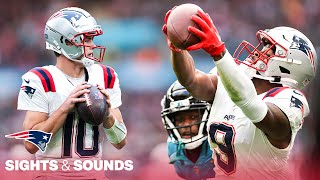 Sights \u0026 Sounds Drake Maye's 2-TD Game Highlights in London vs. Jaguars Week 7 | Patriots