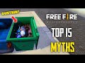 Top 15 Mythbusters in FREEFIRE Battleground | FREEFIRE Myths #245