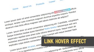 Animated Link Hover Effects using #HTML, #CSS & #JavaScript