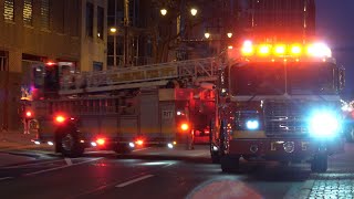 Philadelphia Fire Department Engine 1 , Ladder 5 & Medic 35 Responding