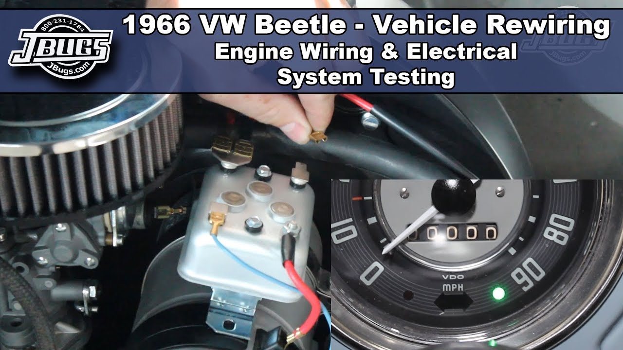 JBugs - 1966 VW Beetle - Engine Wiring & Electrical System Testing ...