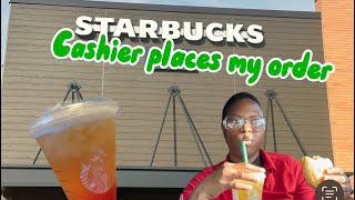 Starbucks cashier picks what I eat