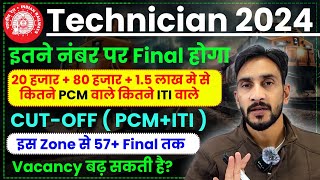 RRB Technician 80 हजार मे से PCM , ITI वाले कितने है😱ITI वालों की मौज Final Selection CUT-OFF,Result