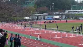 2013.11.2 第7回国士舘大学競技会 男子110mH1組(創造学園高校・宮田)