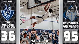 TAPPS 6A District 4 Matchup | The Village HS vs Concordia Lutheran HS Game Recap