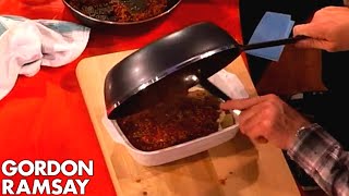 Assembling Lasagne with Jonny Vegas | Gordon Ramsay