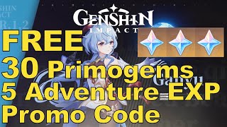 FREE 30 Primogems Promotion Code, USE before EXPIRE ! | Genshin Impact