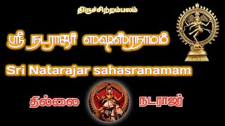 ‍ ஸ்ரீநடராஜ ஸஹஸ்ரநாமம்-2 | Sri Nataraja sahasranamam-2 | சிதம்பர மஹாநடம் | chidambara mahanatam |