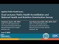PMGR:Public Health Accreditation;National Health and Nutrition Examination Survey- Audio Description
