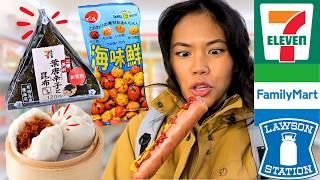 Rating Japanese CONVENIENCE STORE Snacks! 7-Eleven, FamilyMart, Lawson