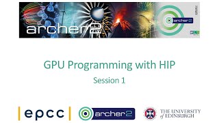 GPU programming with HIP - Session 1