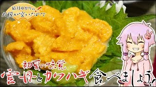 結月ゆかりのお腹が空いたのでVol.24 「初夏の雲丹とカワハギ食べましょう」