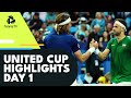 Dimitrov Faces Tsitsipas, Fritz, Bencic, Musetti & More! | United Cup 2023 Highlights Day 1