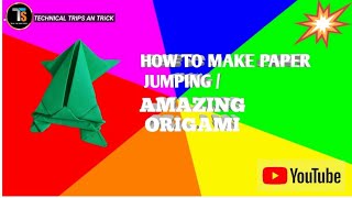 how to make pepper jumping frog/ origami 🐸🐸 "aap hi banaye?