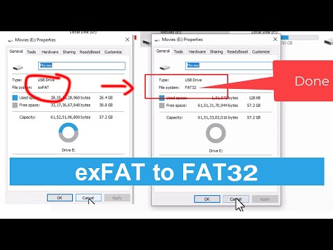 How to Convert exFAT to FAT32 USB on Windows  format exfat to fat32  AOMEI  TV Support