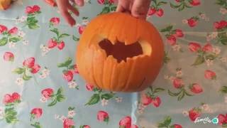 Pumpkin carving: Bat template