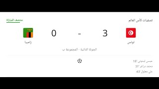 أهداف الشوط الأول كاملة - تونس 3 - 0 زامبيا