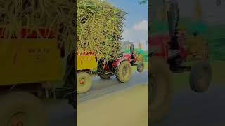 उसाचे ट्रॅक्टर व्हिडिओ ❤️❤️Arjun 605 full loaded sugarcane trolley🚜 महिंद्रा अर्जून ट्रॅक्टर #shorts