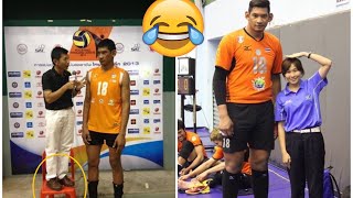 [バレーボール]世界で最も高いバレーボール選手(2m24cm) | Wutthichai Suksala -Tallest Volleyball Player