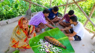 মাটির ভিতরে মাছ পোড়া রেসিপি | Cooking Fish In Primitive Mud |