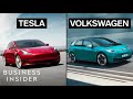 How Tesla's Model 3 Compares To Volkswagen's New EV