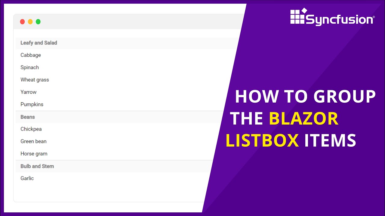 How To Group The Blazor Listbox Items Youtube