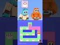 Together with Darwin, help Gumball #minecraft #numberblocks #minecraftanimation #gaming #minecraftme