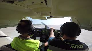 Crosswind landing at Sinop Airport (LTCM, NOP)