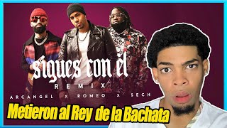 [Reacción] Sigues Con Él Remix - Arcangel X Sech & Romeo Santos EL REY DE LA BACHATA 🔥🎸