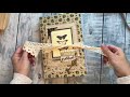 Gratitude Journal Flip Through, Junk Journaling Tutorial, Beginner Junk Journaling, Pink Monarch
