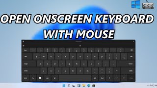 On Screen Keyboard in Windows 10 Without Keyboard | How To Open Onscreen Keyboard With Mouse (2023)