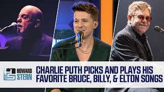 Charlie Puth Plays His Favorite Songs by Bruce Springsteen, Billy Joel, Elton Jo