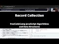 Record Collection (Basic JavaScript) freeCodeCamp tutorial