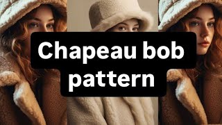 chapeau bob pattern باترون قبعة شتوية