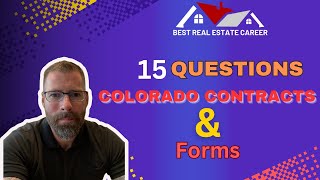 2025 Colorado Real Estate Exam Prep: for Exam Contracts & Forms!